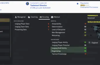 Technical Director In Football Manager