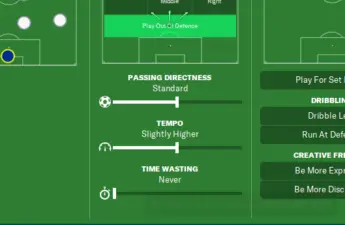Be more expressive or more disciplined in football manager